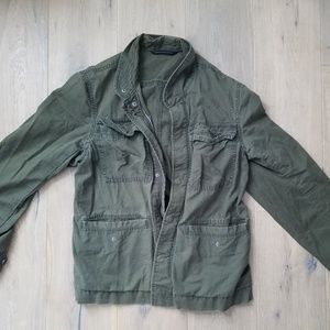 Olive Green Military Style Jacket